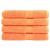 Prosoape premium 4 buc. portocaliu 100x200cm 600gsm 100% bumbac GartenMobel Dekor