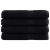 Prosoape premium 4 buc. negru 100x200cm 600gsm 100% bumbac GartenMobel Dekor