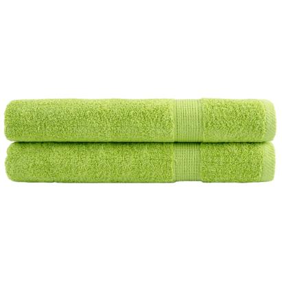Prosoape premium 2buc. verde măr 100x200 cm 600 gsm 100% bumbac GartenMobel Dekor
