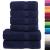 Set de prosoape premium 6 piese bleumarin, 600 g/m² 100% bumbac GartenMobel Dekor