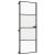 Ușă de interior negru 76x201,5 cm sticlă securiz./aluminiu slim GartenMobel Dekor