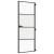 Ușă de interior negru 76x201,5 cm sticlă securiz./aluminiu slim GartenMobel Dekor