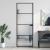 Ușă de interior negru 76x201,5 cm sticlă securiz./aluminiu slim GartenMobel Dekor