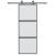 Ușă glisantă, negru, 76x205 cm, sticlă securizată și aluminiu GartenMobel Dekor