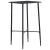 Set mobilier de bar, 3 piese, negru, plastic GartenMobel Dekor