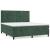 Pat box spring cu saltea, verde închis, 180x200 cm, catifea GartenMobel Dekor