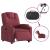 Fotoliu rabatabil electric, roșu vin, material textil GartenMobel Dekor