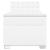 Pat box spring cu saltea, alb, 80x200 cm, piele ecologică GartenMobel Dekor