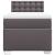 Pat box spring cu saltea, gri, 90x190 cm, piele ecologică GartenMobel Dekor