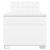 Pat box spring cu saltea, alb, 100x200 cm, piele ecologică GartenMobel Dekor