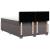 Pat box spring cu saltea, gri, 140x200 cm, piele ecologică GartenMobel Dekor