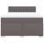 Pat box spring cu saltea, gri, 160x200 cm, piele ecologică GartenMobel Dekor