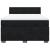Pat box spring cu saltea, negru, 140x200 cm, catifea GartenMobel Dekor