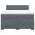 Pat box spring cu saltea, gri închis, 160x200 cm, catifea GartenMobel Dekor