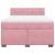 Pat box spring cu saltea, roz, 140x190 cm, catifea GartenMobel Dekor