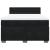 Pat box spring cu saltea, negru, 160x200 cm, catifea GartenMobel Dekor