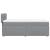 Pat box spring cu saltea, gri deschis, 90x190 cm, textil GartenMobel Dekor