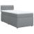 Pat box spring cu saltea, gri deschis, 90x190 cm, textil GartenMobel Dekor