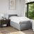 Pat box spring cu saltea, gri deschis, 90x190 cm, textil GartenMobel Dekor