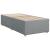 Pat box spring cu saltea, gri deschis, 90x190 cm, textil GartenMobel Dekor