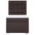Pat box spring cu saltea, maro închis, 100x200 cm, textil GartenMobel Dekor