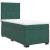 Pat box spring cu saltea, verde închis, 90x190 cm, catifea GartenMobel Dekor