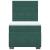 Pat box spring cu saltea, verde închis, 90x190 cm, catifea GartenMobel Dekor