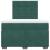 Pat box spring cu saltea, verde închis, 120x200 cm, catifea GartenMobel Dekor