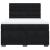 Pat box spring cu saltea, negru, 160x200 cm, catifea GartenMobel Dekor