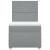 Pat box spring cu saltea, gri deschis, 90x190 cm, textil GartenMobel Dekor