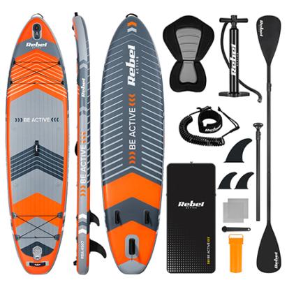SET PLACA GONFLABILA STAND UP PADDLE SCAUN 335X84X15 CM EuroGoods Quality