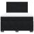Pat box spring cu saltea, negru, 140x200 cm, catifea GartenMobel Dekor