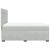 Pat box spring cu saltea, gri deschis, 140x200 cm, catifea GartenMobel Dekor