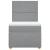Pat box spring cu saltea, gri deschis, 90x190 cm, textil GartenMobel Dekor