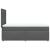 Pat box spring cu saltea, gri închis, 90x190 cm, textil GartenMobel Dekor