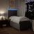Pat box spring cu saltea, gri taupe, 90x190 cm, textil GartenMobel Dekor