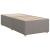 Pat box spring cu saltea, gri taupe, 90x190 cm, textil GartenMobel Dekor