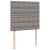 Pat box spring cu saltea, gri taupe, 90x190 cm, textil GartenMobel Dekor
