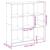 Bibliotecă, alb, 102x32x108 cm, lemn prelucrat GartenMobel Dekor
