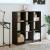 Bibliotecă, negru, 102x32x108 cm, lemn prelucrat GartenMobel Dekor