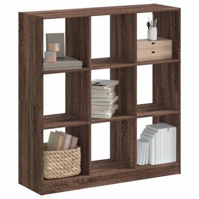 Bibliotecă, stejar maro, 102x32x108 cm, lemn prelucrat GartenMobel Dekor