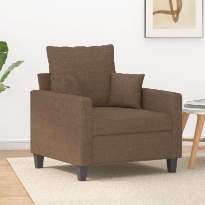 Fotoliu canapea, maro, 60 cm, material textil GartenMobel Dekor