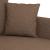 Canapea cu 2 locuri, maro, 140 cm, material textil GartenMobel Dekor