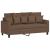 Canapea cu 2 locuri, maro, 140 cm, material textil GartenMobel Dekor