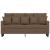 Canapea cu 2 locuri, maro, 140 cm, material textil GartenMobel Dekor
