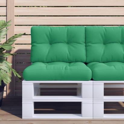 Pernă de paleți, verde, 60x40x12 cm, material textil GartenMobel Dekor