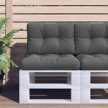 Perne de paleți, 2 buc., antracit, material textil GartenMobel Dekor