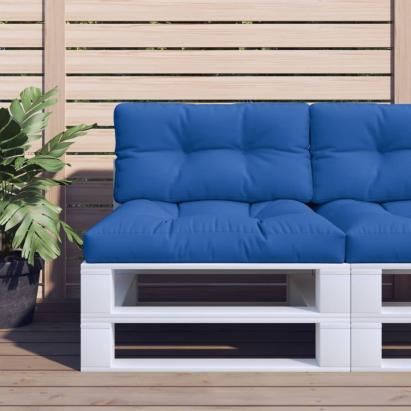 Perne de paleți, 2 buc., albastru regal, material textil GartenMobel Dekor