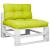 Perne de paleți, 2 buc, verde aprins, material textil GartenMobel Dekor