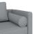 Șezlong cu perne, gri deschis, material textil GartenMobel Dekor